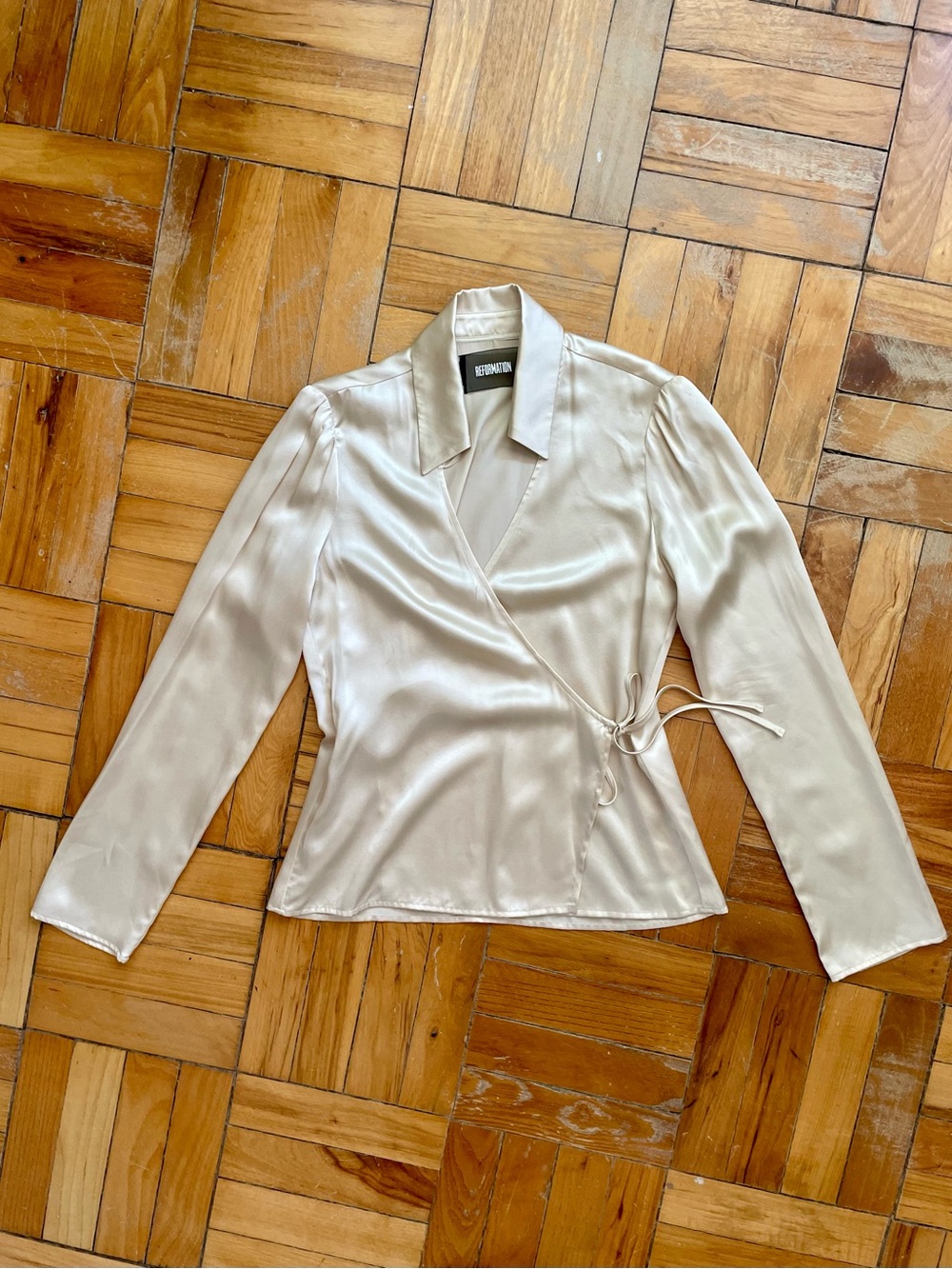 Silk Wrap Blouse